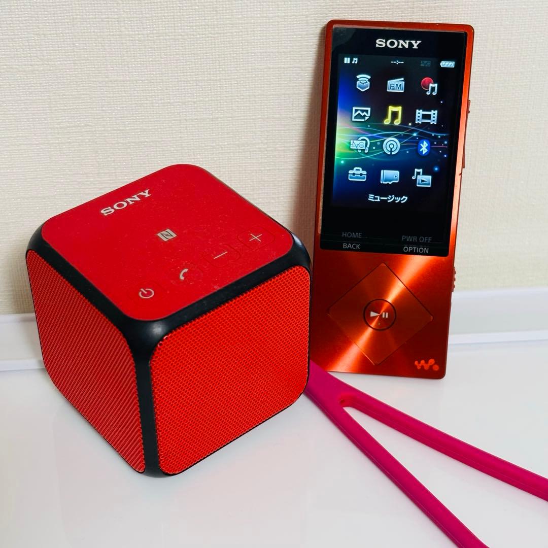 ウォークマン　NW-A25 シナバーレッド SONY ワイヤレススピーカー