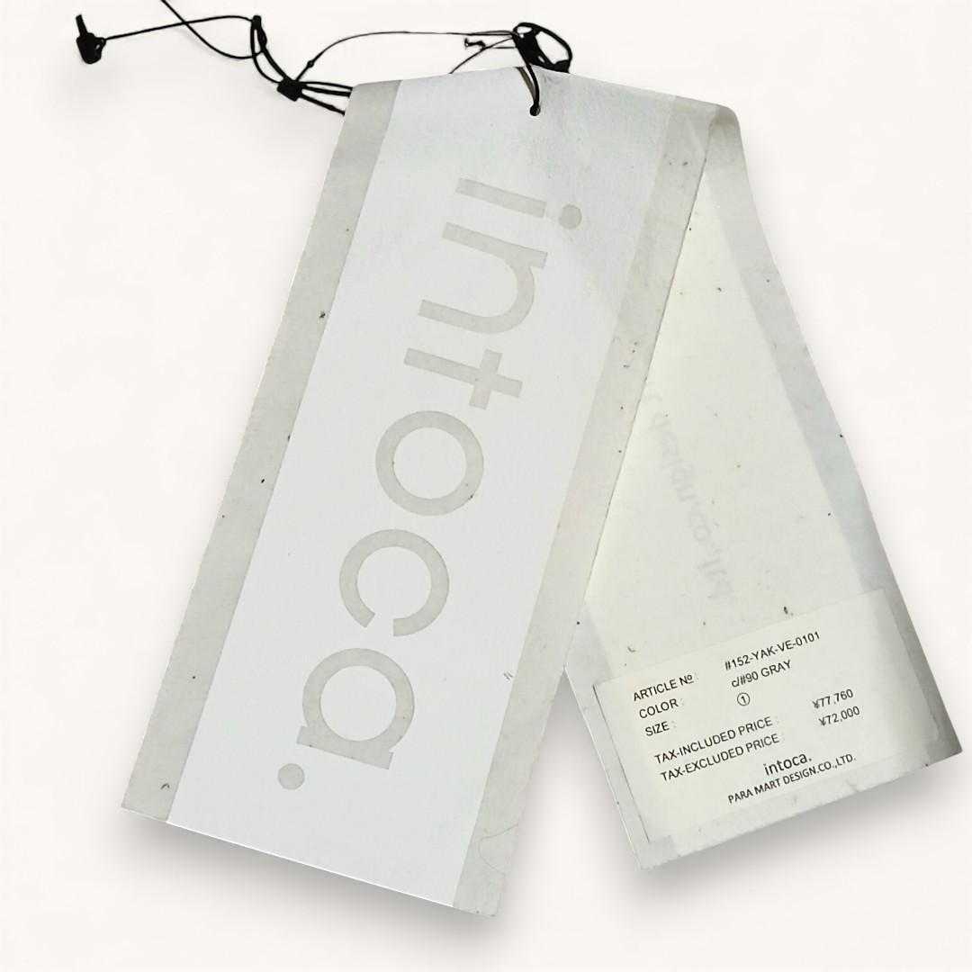 intoca　タグ有　未使用 ウール　ロングニットジレ