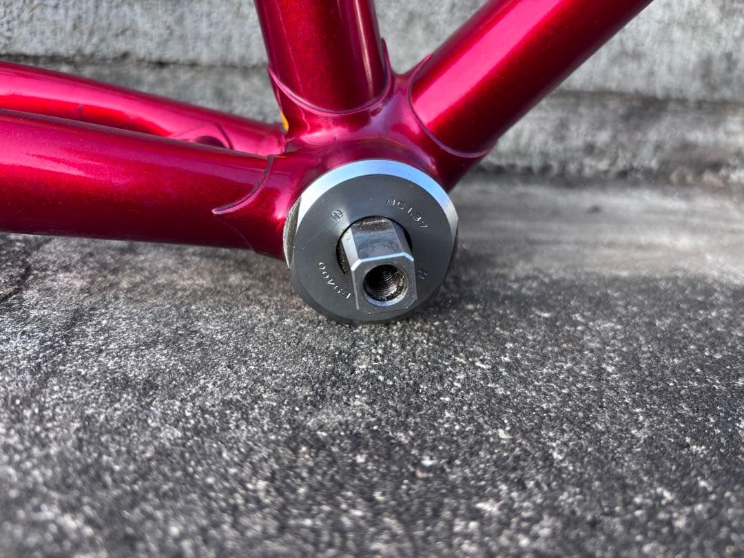 ピ*ザ様 NAGASAWA ピストバイク フレーム NJS 中野レッド C-C5