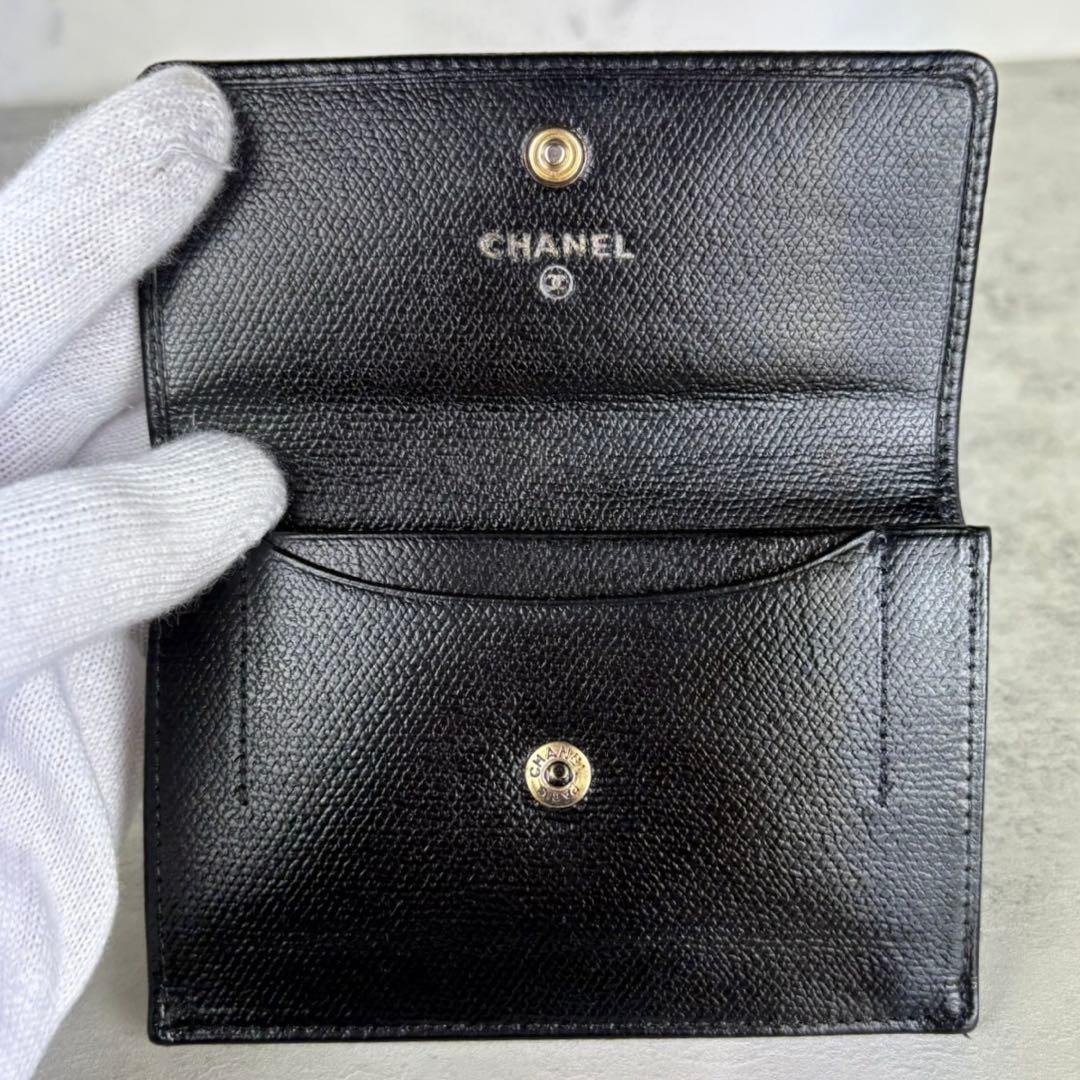 CHANEL シャネル　キャビアスキン　ケース　カードケース　財布　定期