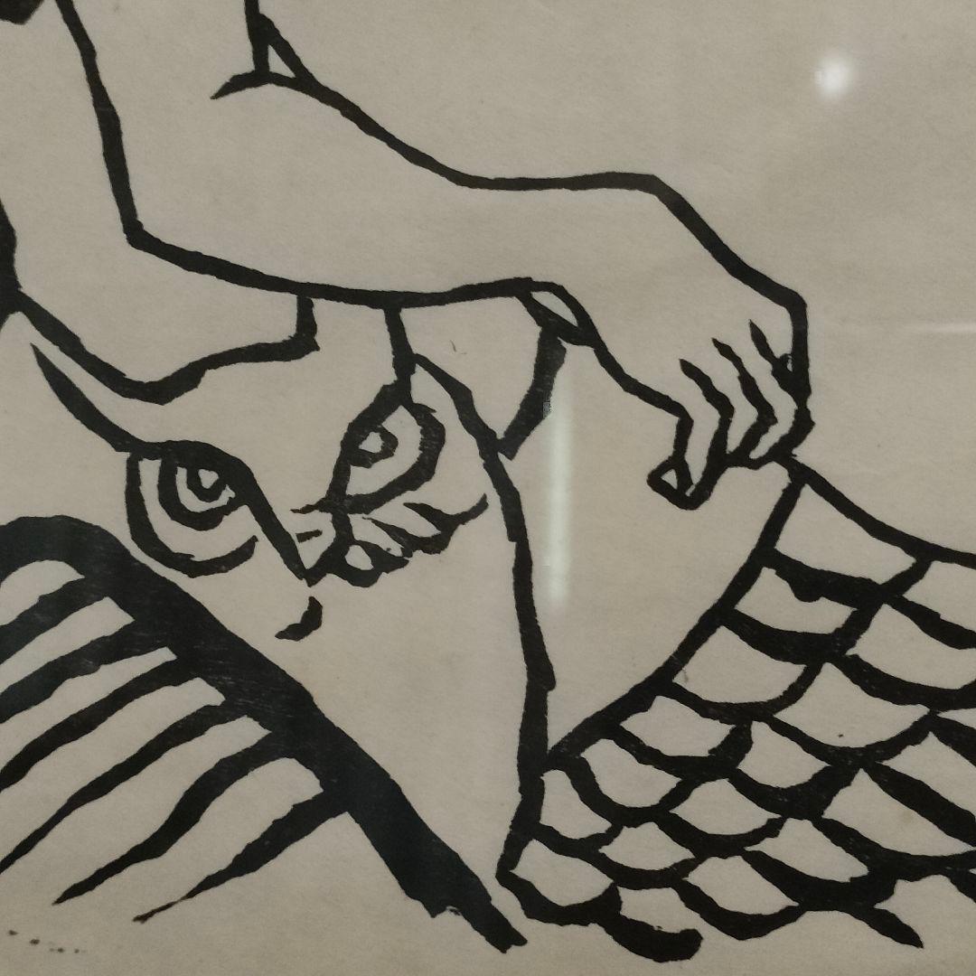 m*n様 中村直人作品　木版画「裸婦」