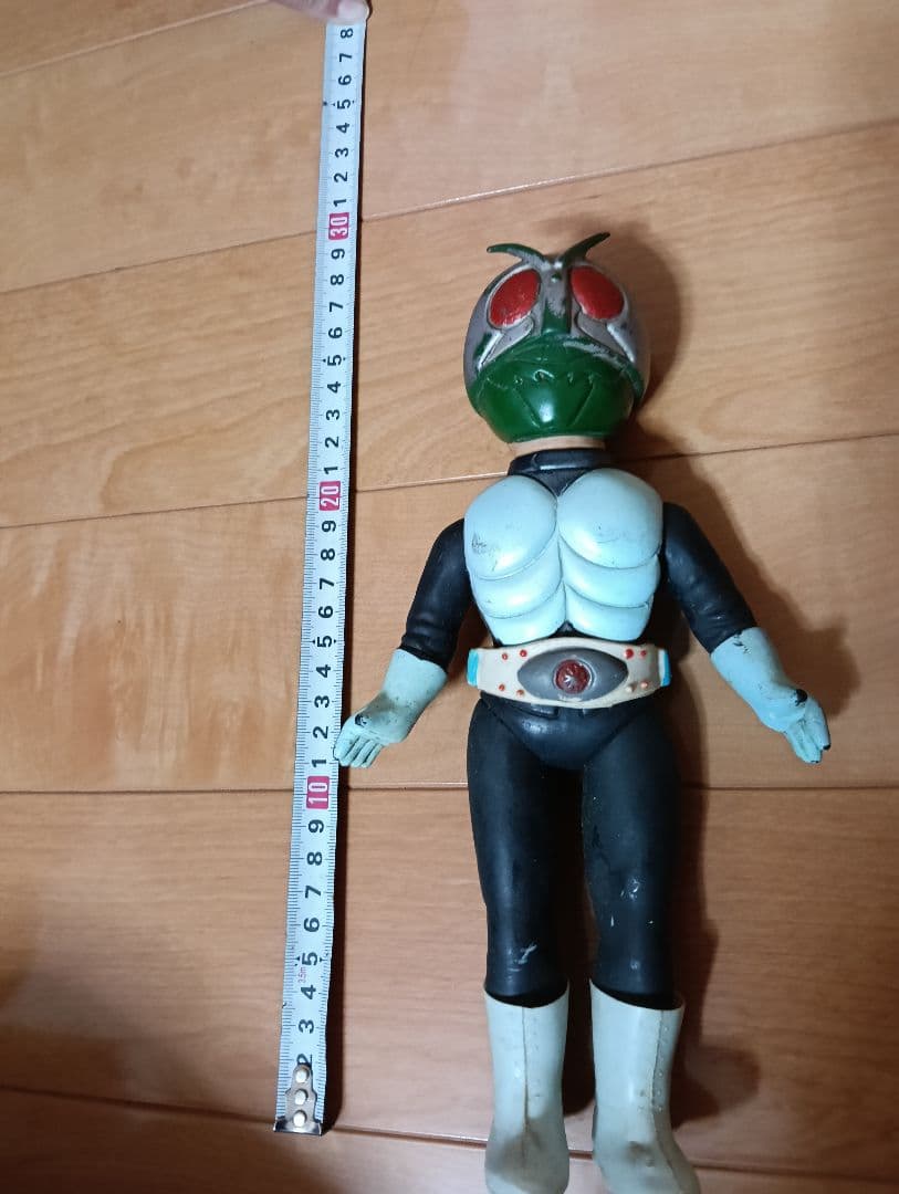 当時物初代仮面ライダー フィギュア ヘルメット付き