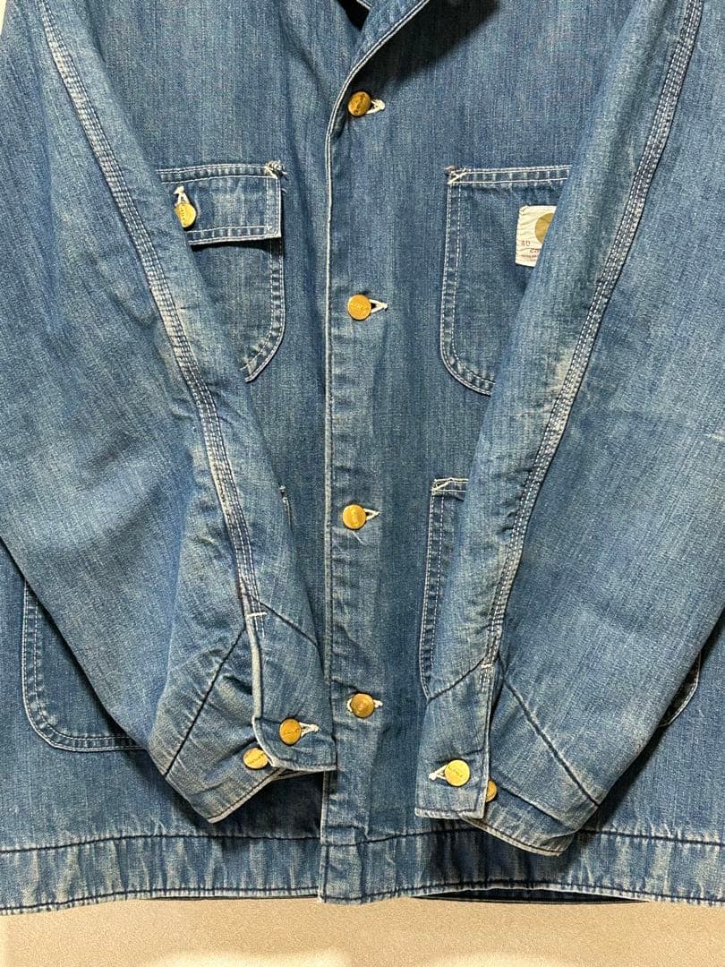 60-70's Carhartt デニム チョアコート カバーオール USA製