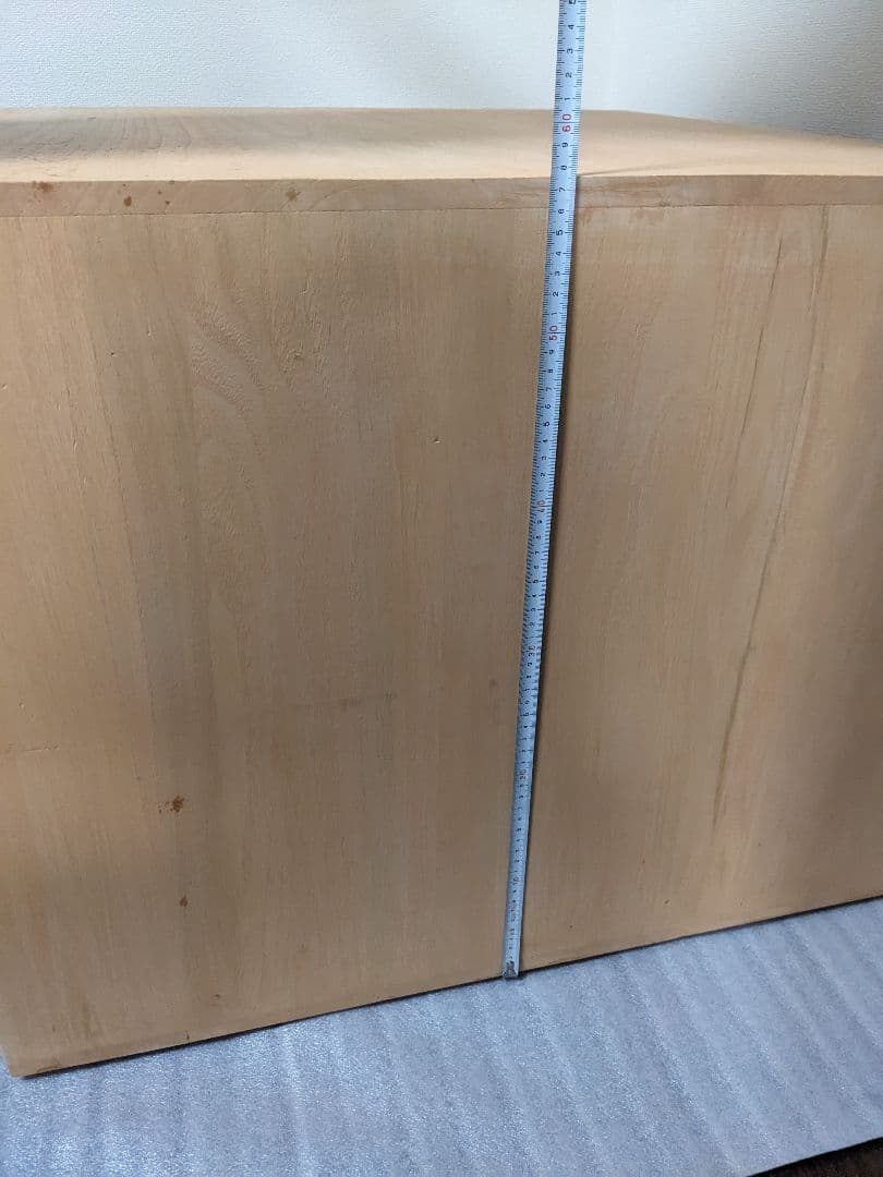 押入れ収納 総桐タンス　引出し3段4個 天然木(桐無垢材）キャスター付き