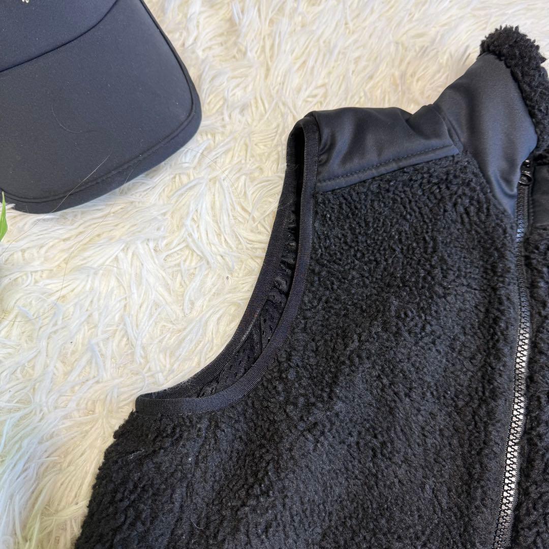 【ジャックバニー】美品 ボアベスト ブラック 1サイズ レディース