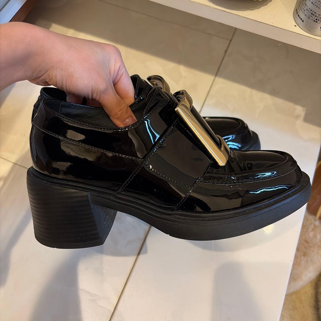 ロジェビビエ　厚底　ローファー　35