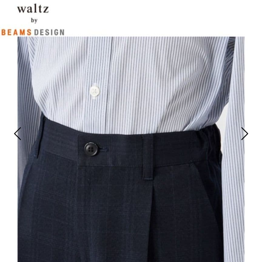 【美品】waltz by BEAMS DESIGN ベスト付きネイビースーツ