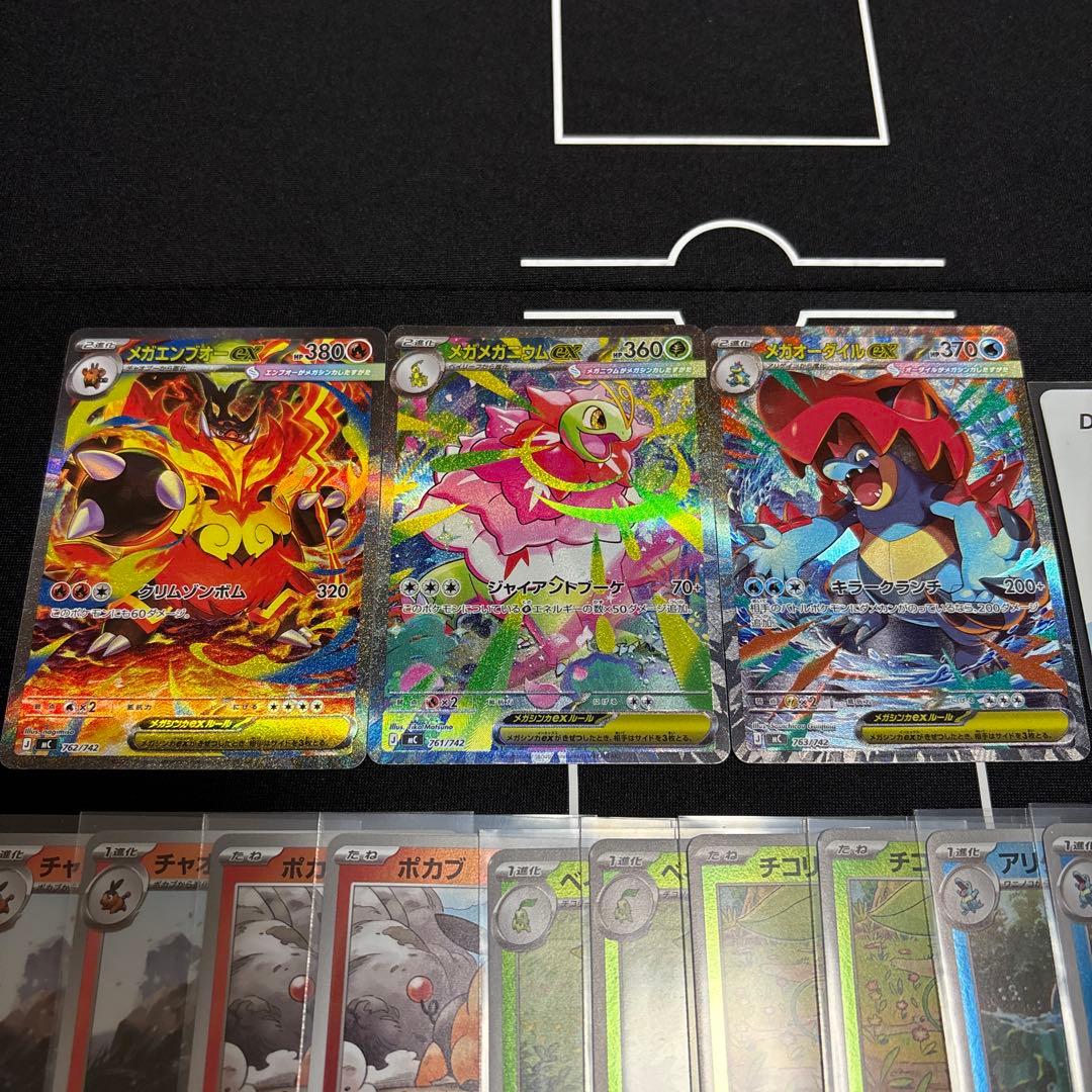 スタートデッキ100 101番 メガメガニウム メガエンブオー　メガオーダイル