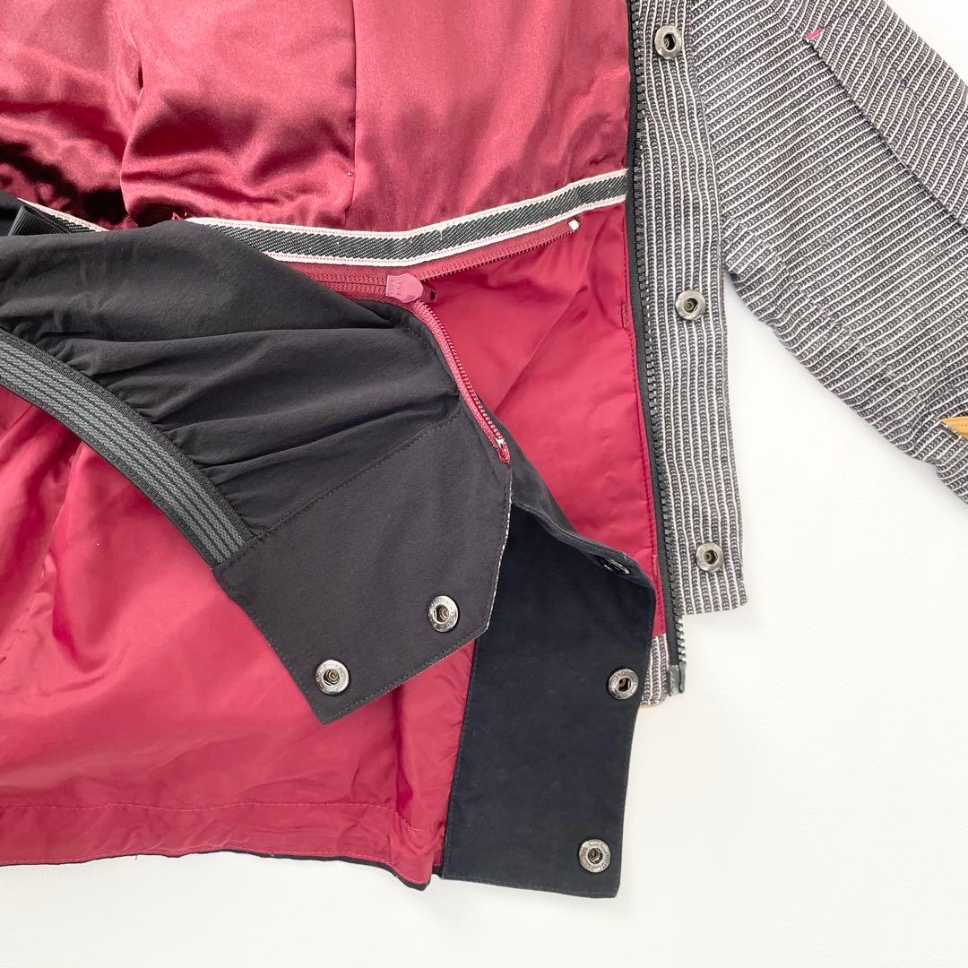 4462 バートン ジャケット スノボウェア レディース ストライプ ファー付き