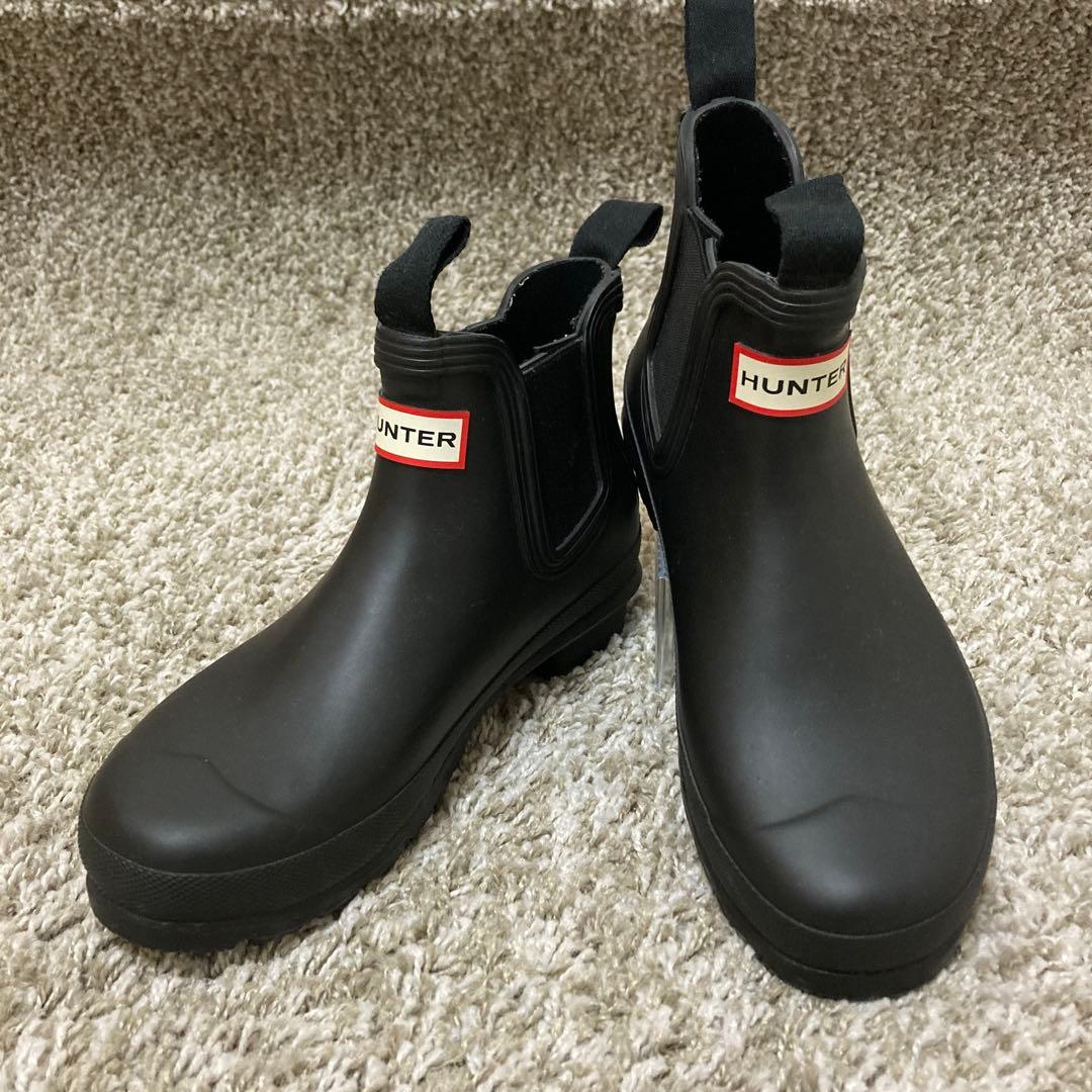 HUNTER ハンター　チェルシー　サイドゴアブーツ 防水 レインブーツ 黒