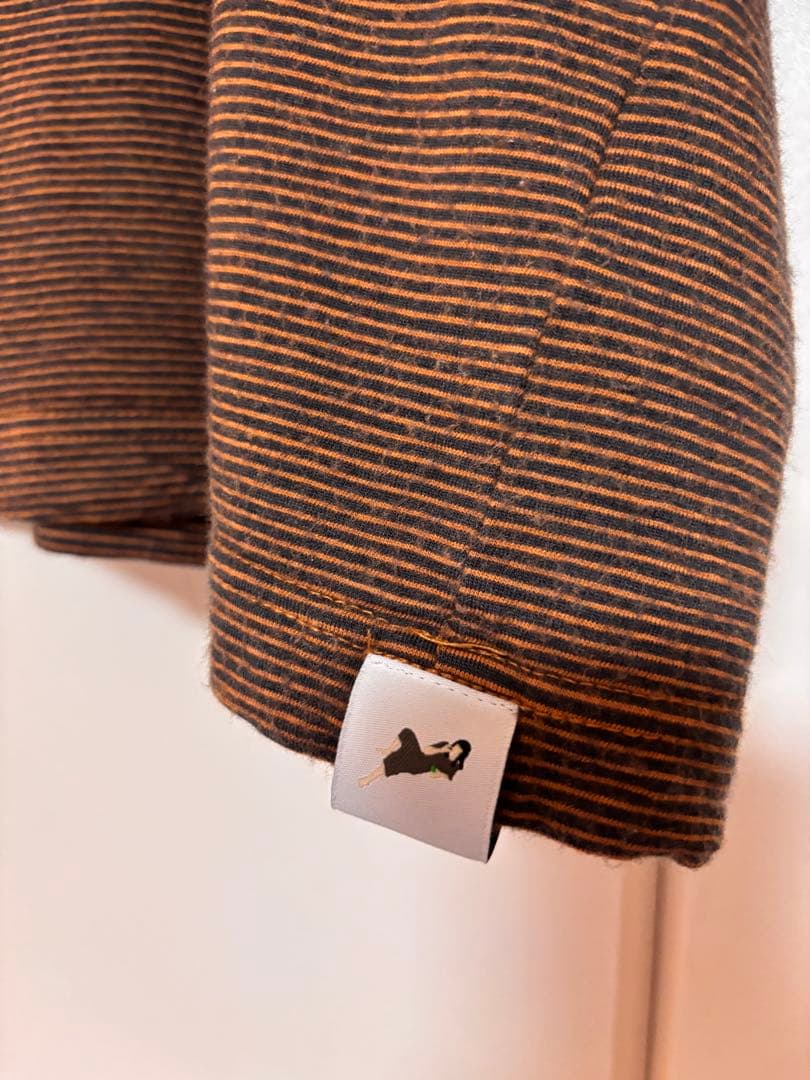 ONC MERINO× NO magazine wool Tシャツ　4 ボーダー