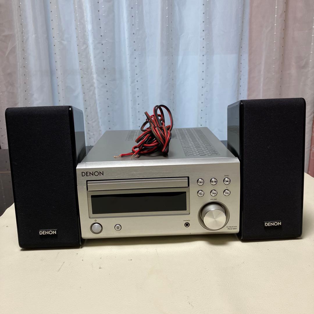 DENON CDレシーバー RCD-M41 動作品 2019年製スピーカー別売り