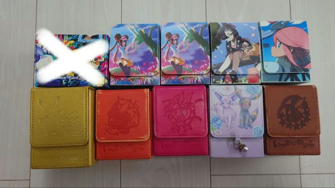 イーブイ　ニンフィア　ブースター　フリップデッキケース　ブラッキー　エーフィ