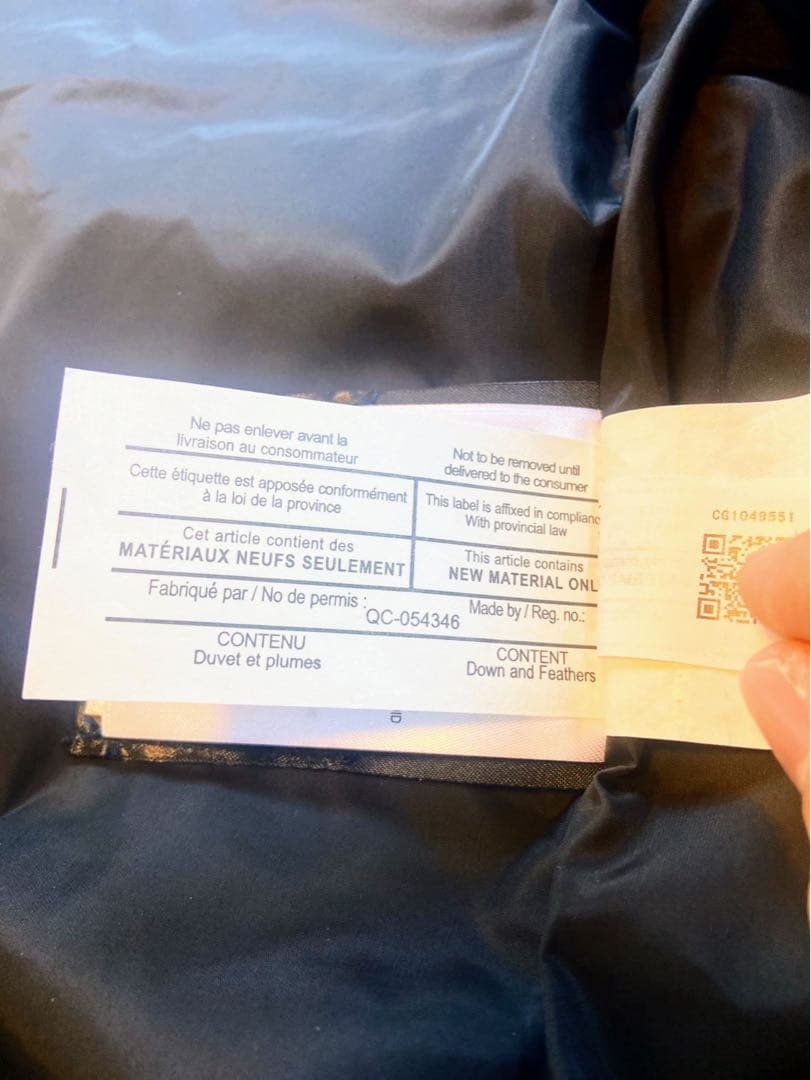 カナダグースダウンベスト　L G 180/92Y ブラック