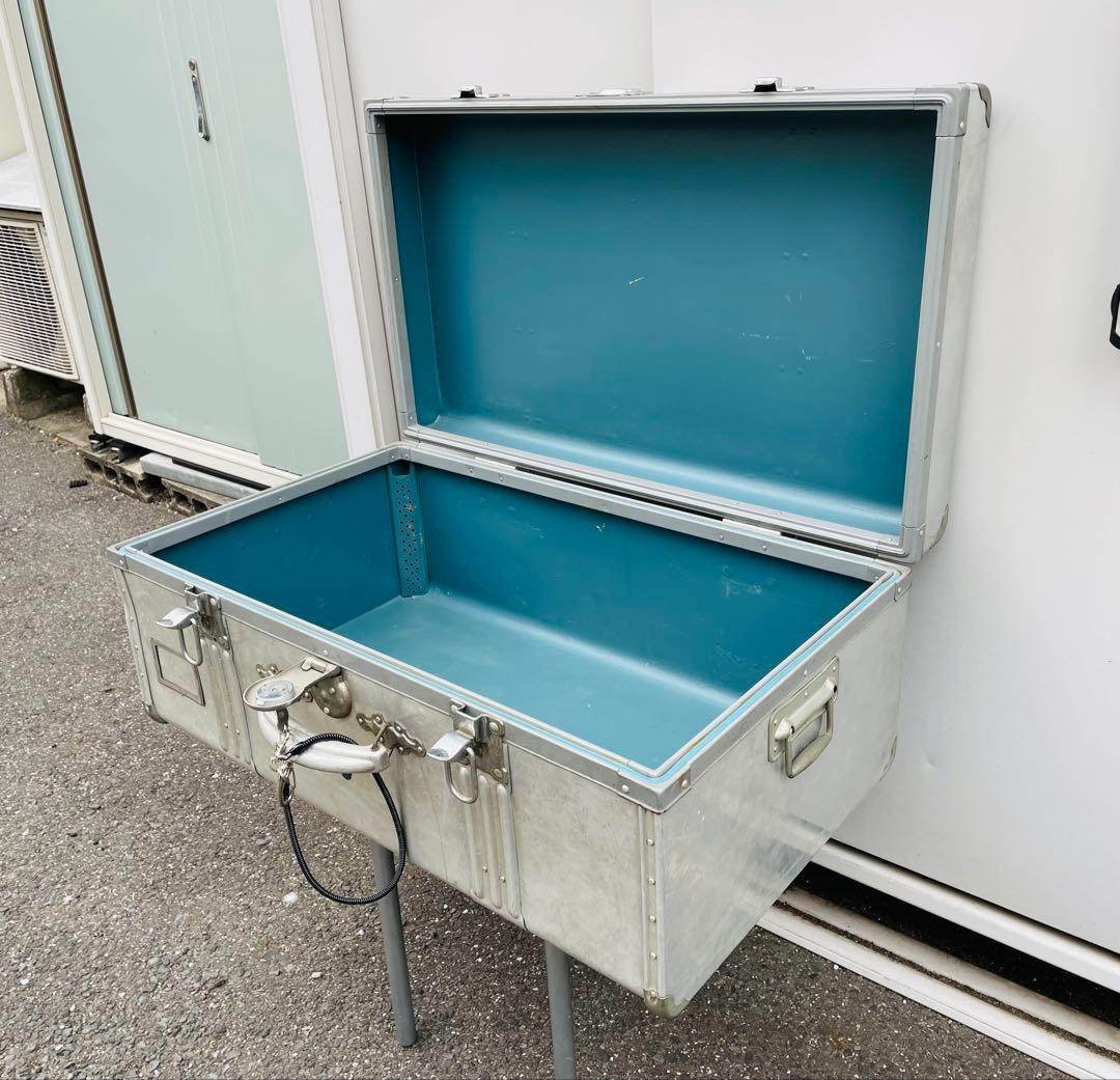 中古品 石川アルミ製 トランクケース（鍵付き・防水仕様） お値段を下げました