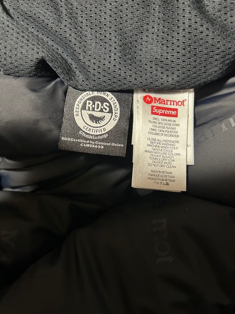 Supreme Marmot 800-Fill Down Parka M 黒