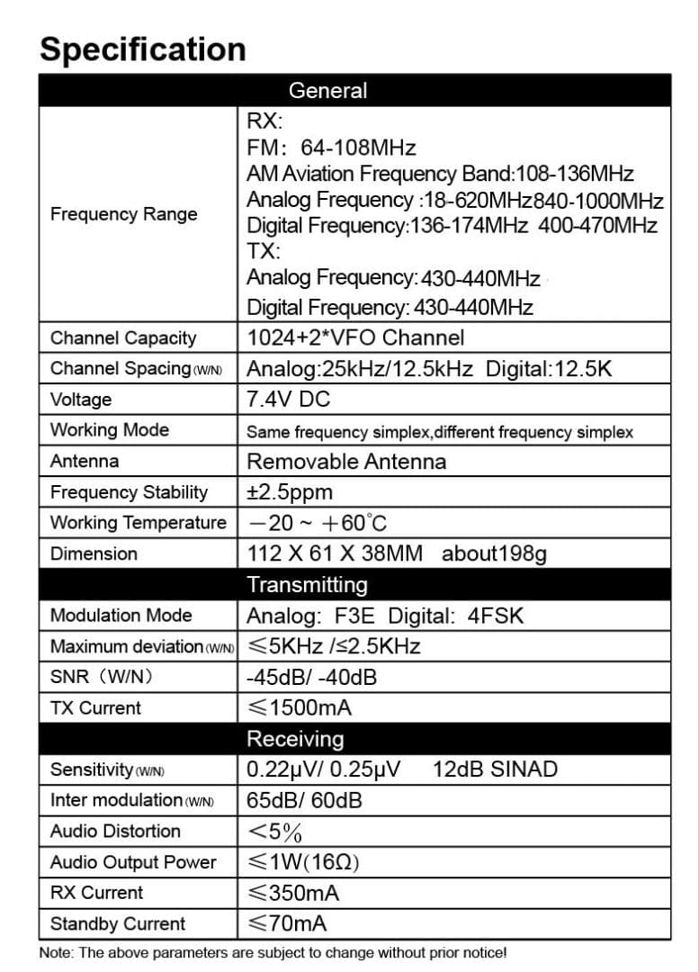 DMR/FM無線機☆Radtel RT-4D JU 430MHz☆広帯域受信