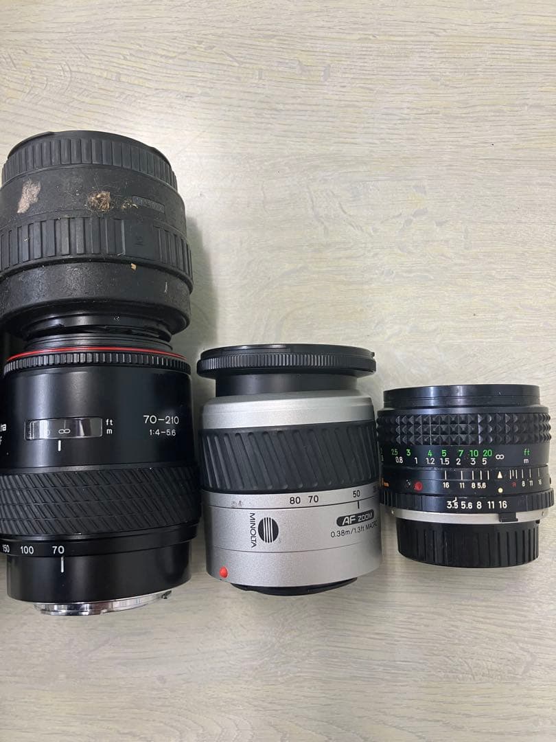 PENTAX MINOLTA フィルムカメラ　レンズセット