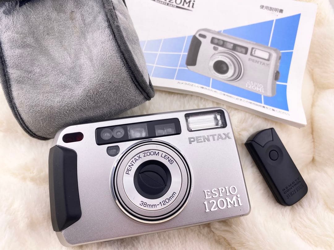 ２【美品✨完動】PENTAX ESPIO 120mi シルバー フィルムカメラ