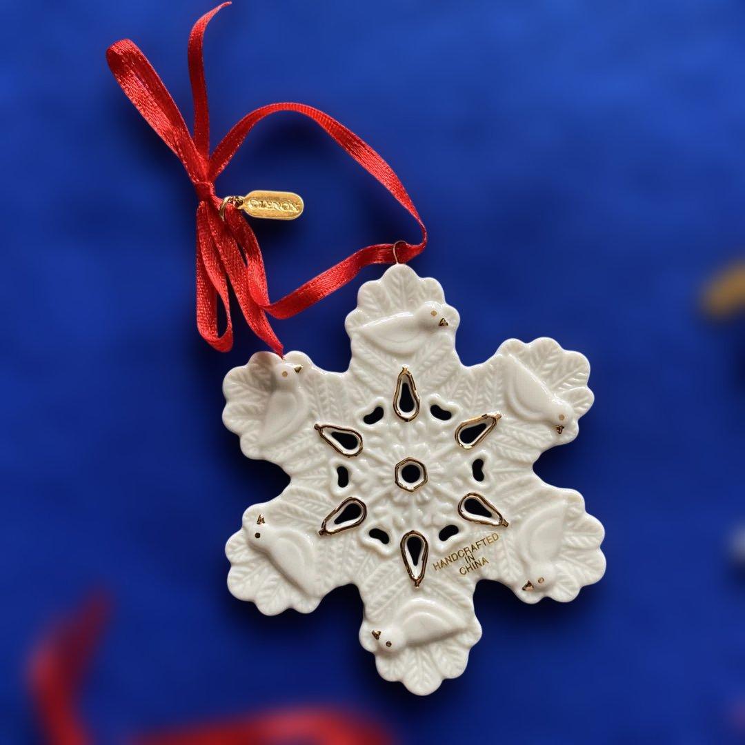 レノックス社製　雪の結晶オーナメント12個セット