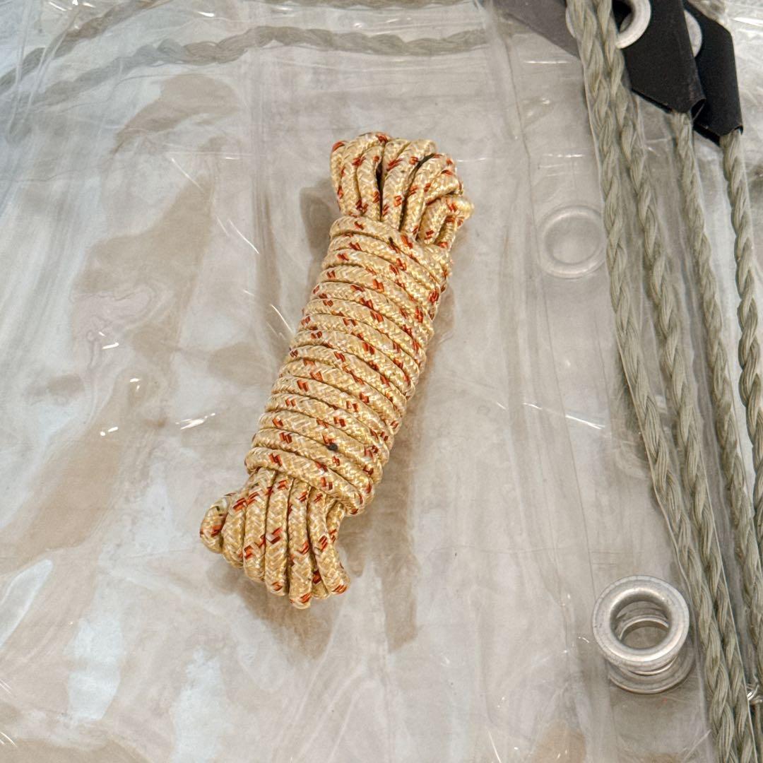 そ　クリアタープ 金属製　グロメット　結束ロープ防水 防塵 丈夫　3×2.5m