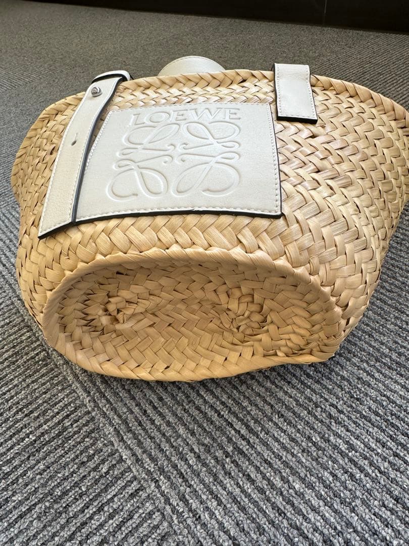 ロエベ LOEWE 【超美】バスケットバッグ　カゴバッグ　スモール　ホワイト