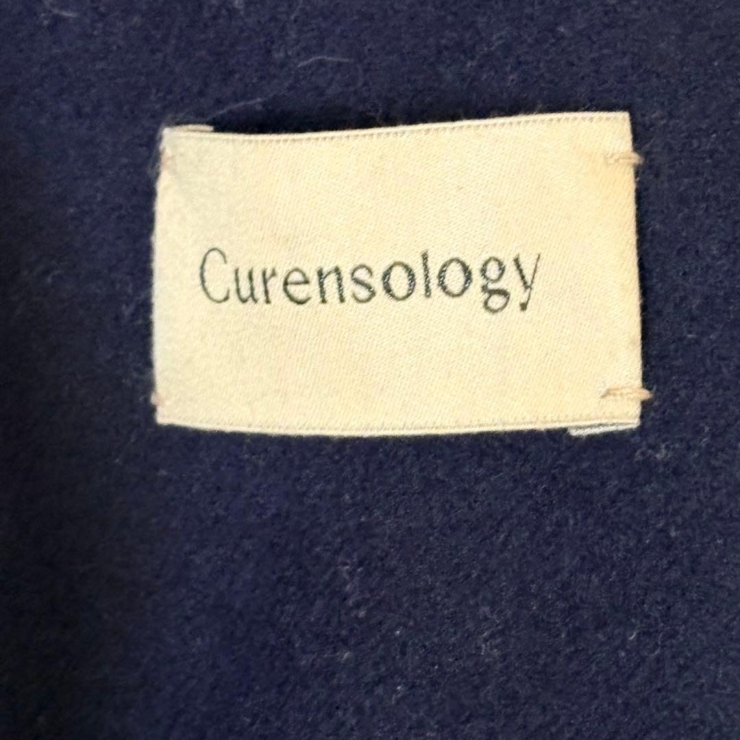 カレンソロジー メルトン オーバーサイズピーコート ネイビー