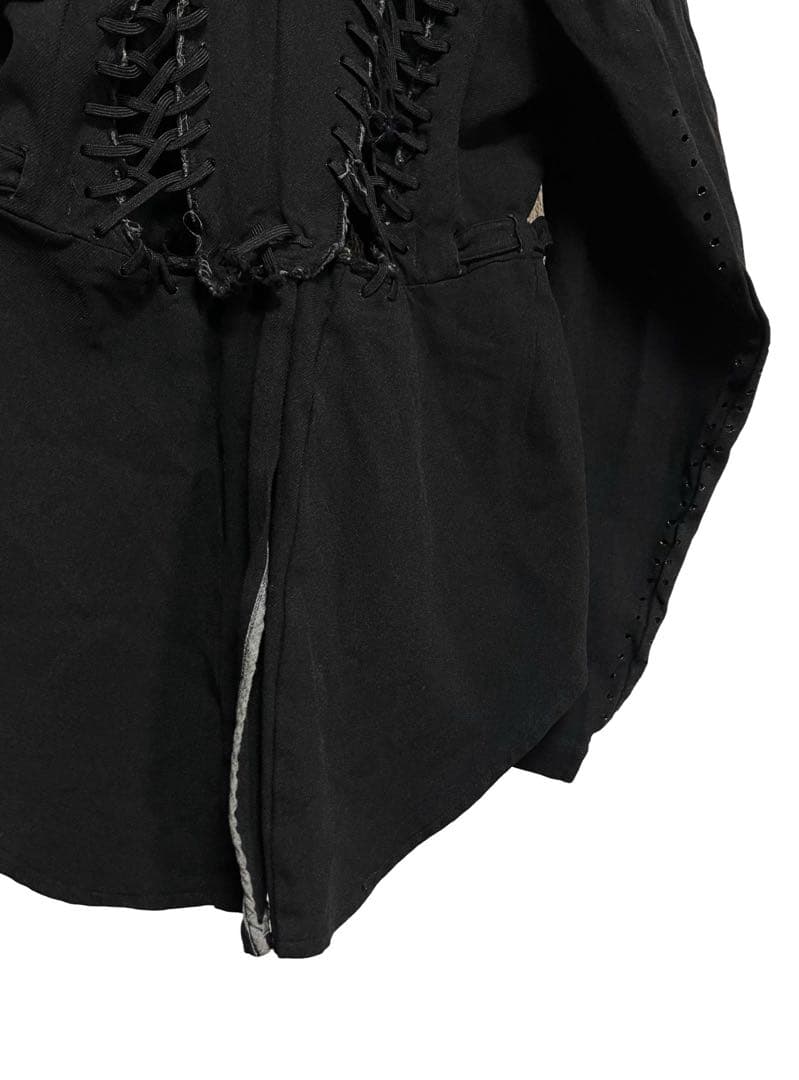 AD2004 レア コムデギャルソン レースアップ 燕尾ジャケット