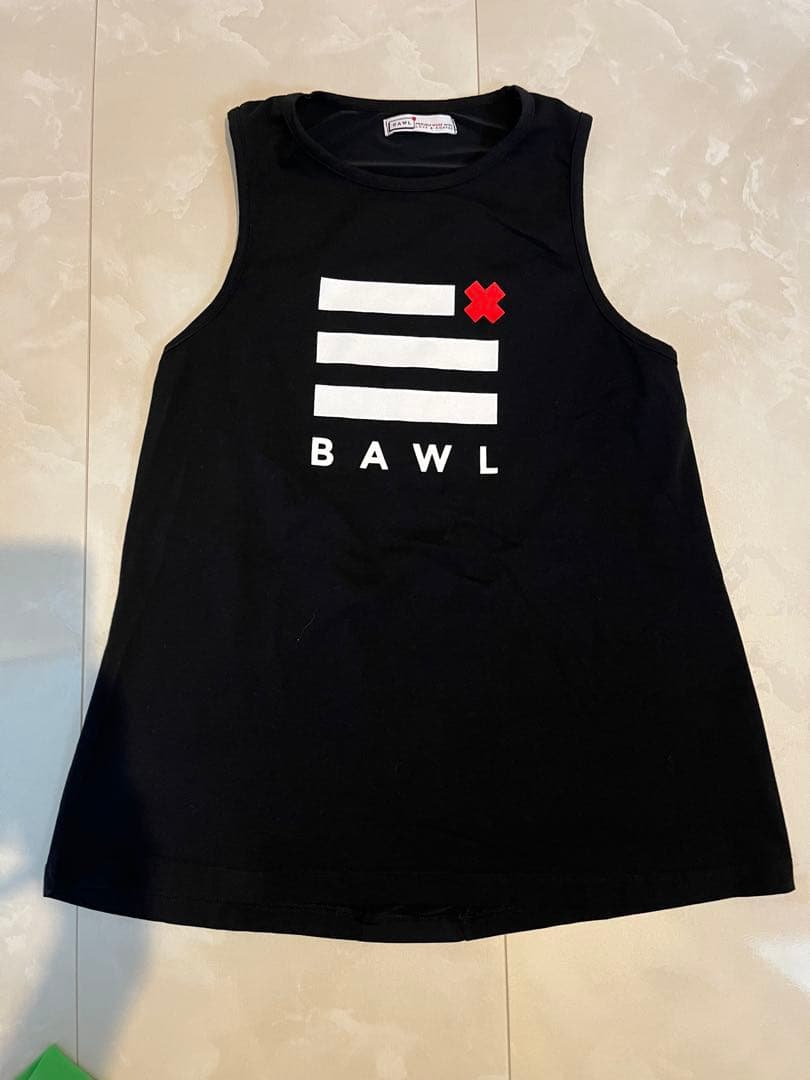 かなり美品　BAWL ロゴ入りタンクトップとパンツの上下セット