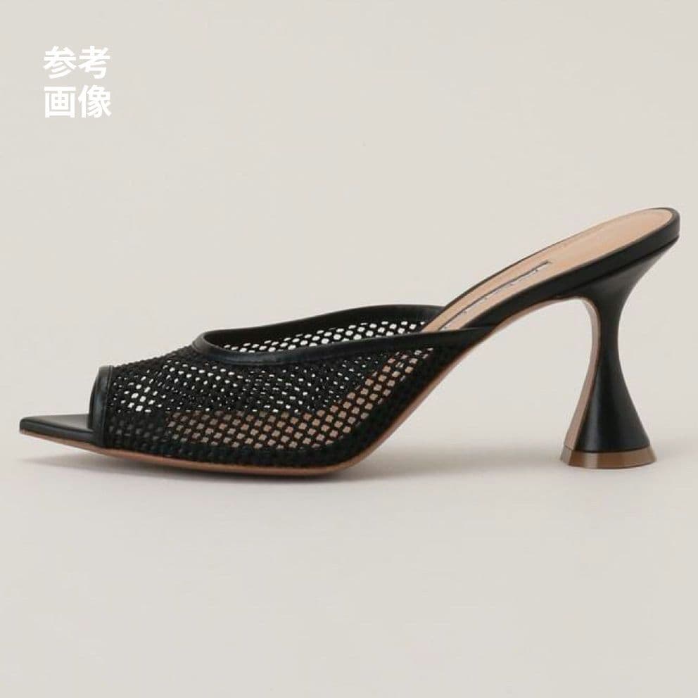 希少サイズ35【未使用極美品】ペリーコ メッシュサンダル／ミュール フレアヒール