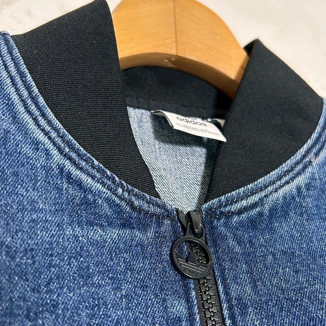 アディダス カレッジデニムジャケット M デニム ブルゾン レディース