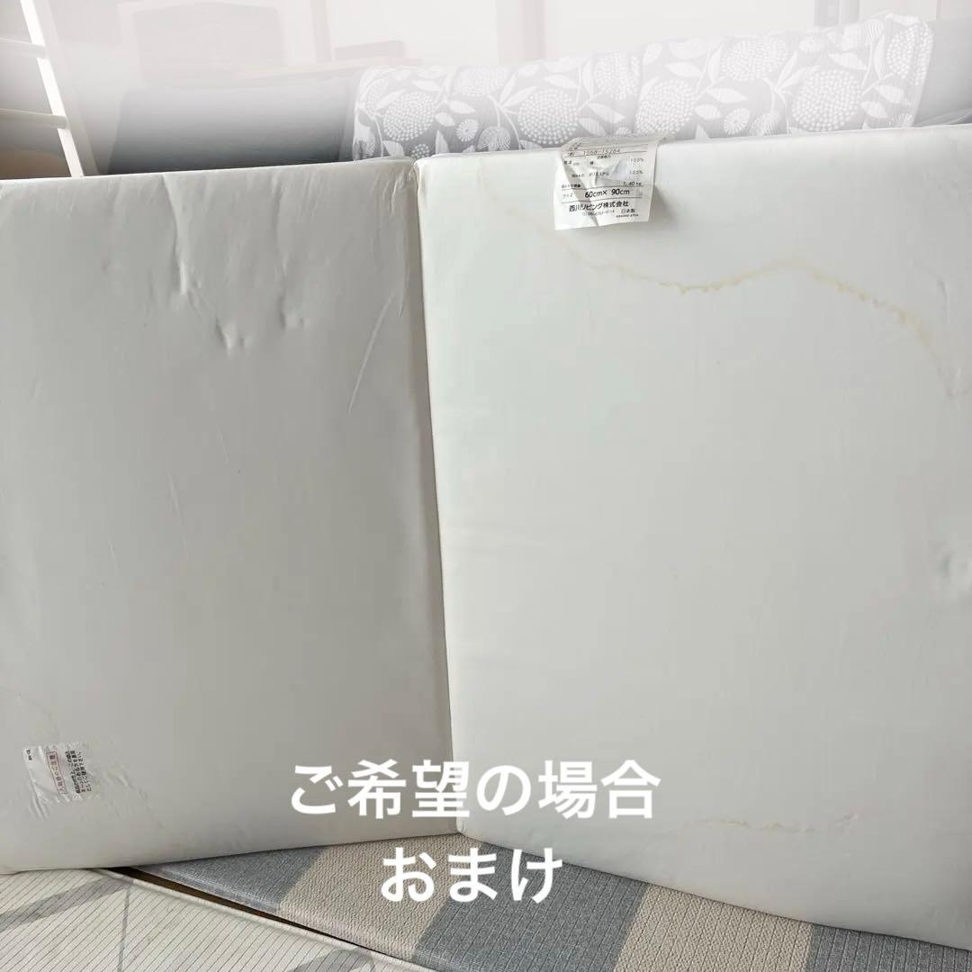 【目黒区引取】キンタロー ミニ3wayオープンベッド ホワイト 3面 木製