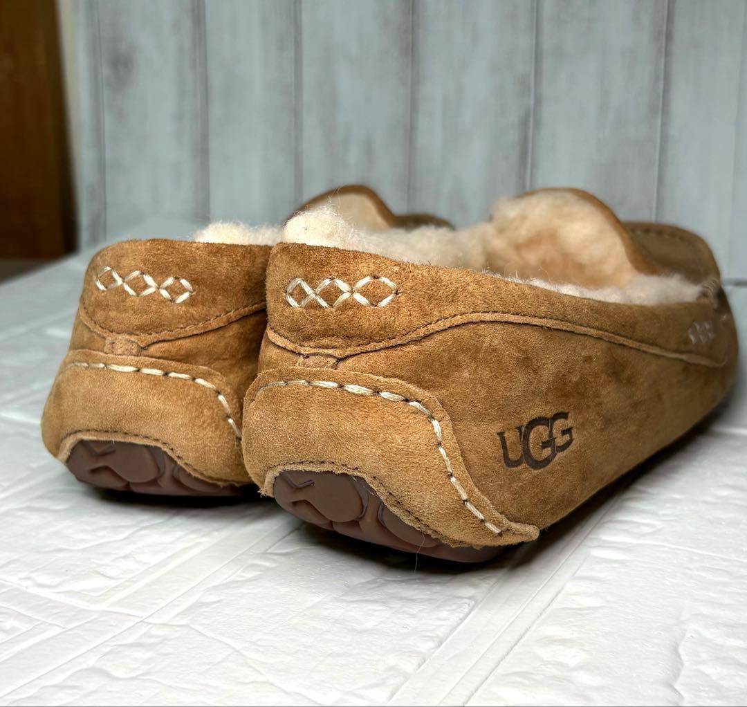 【１回のみ着用】UGG ✮モカシン アンスレー　 チェスナット　26