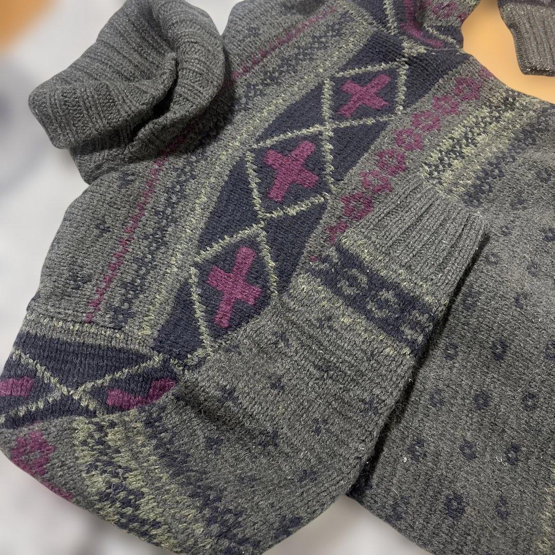 緊急値下げ　ポロラルフローレン　ノルディック　ショールカラーセーター