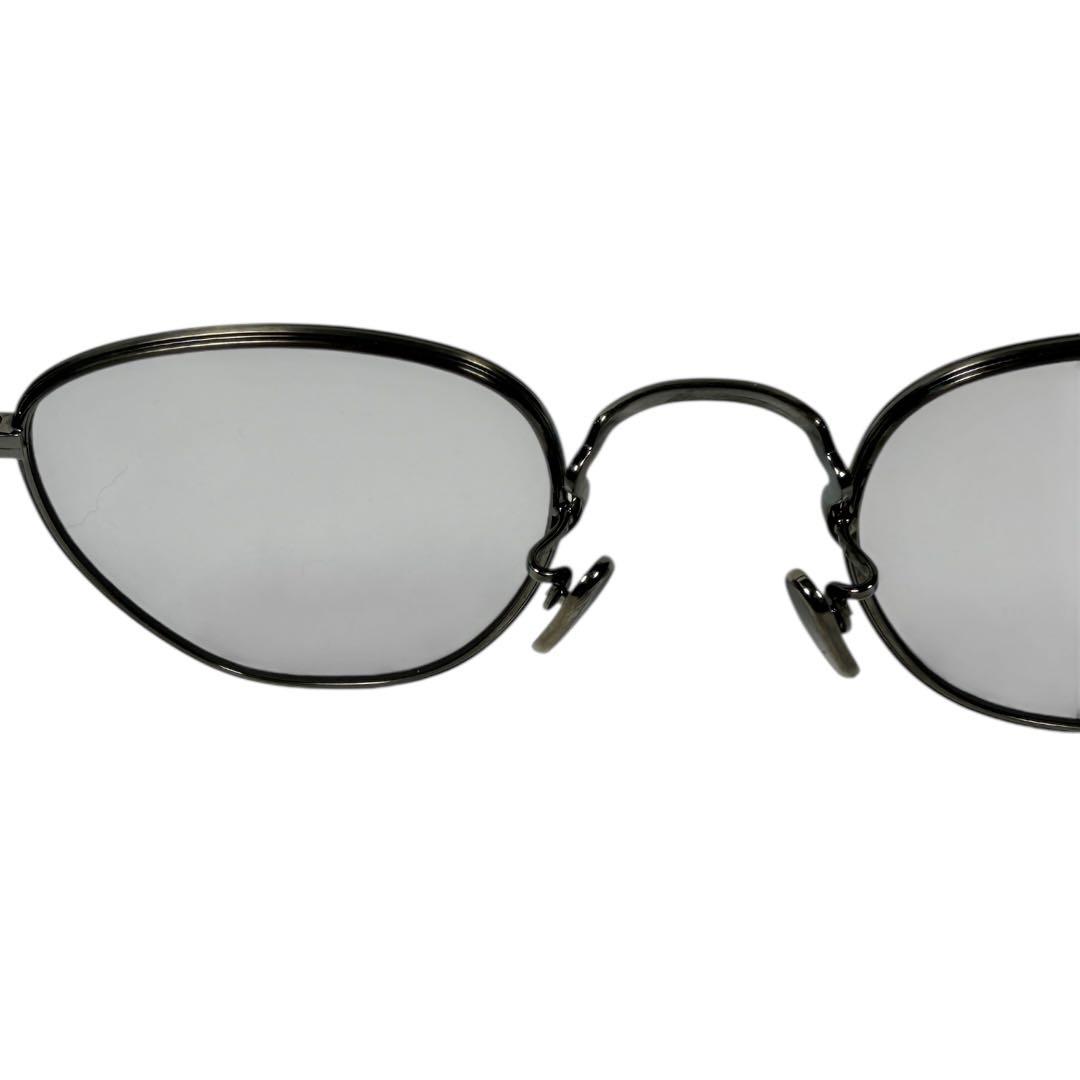 美品 EYEVAN 7282 アイヴァン 眼鏡 サングラス549 グレー8010