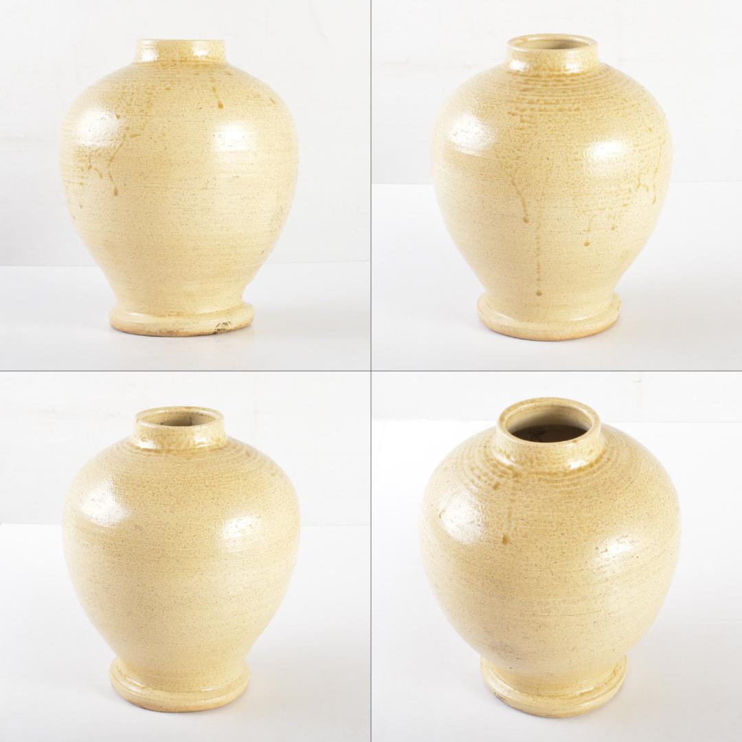 悠衣　北大路魯山人作　伊羅保　飾壷　裏千家淡々斎極め箱　V　5166A