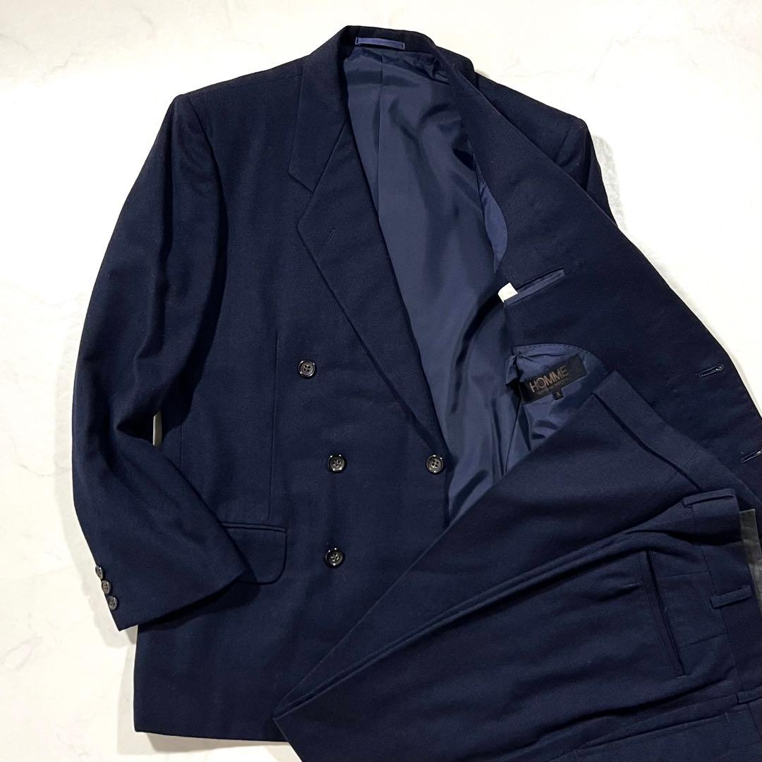 コムデギャルソンオム セットアップ ダブルジャケット ネイビー AD表記なし