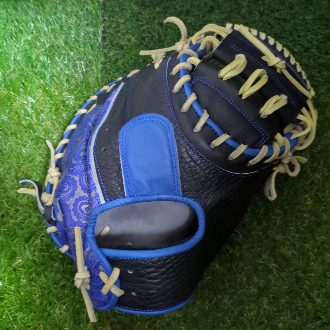 ユ*タ様 バンダイスポーツ mujiグローブ 硬式用キャッチャーミット ブラック