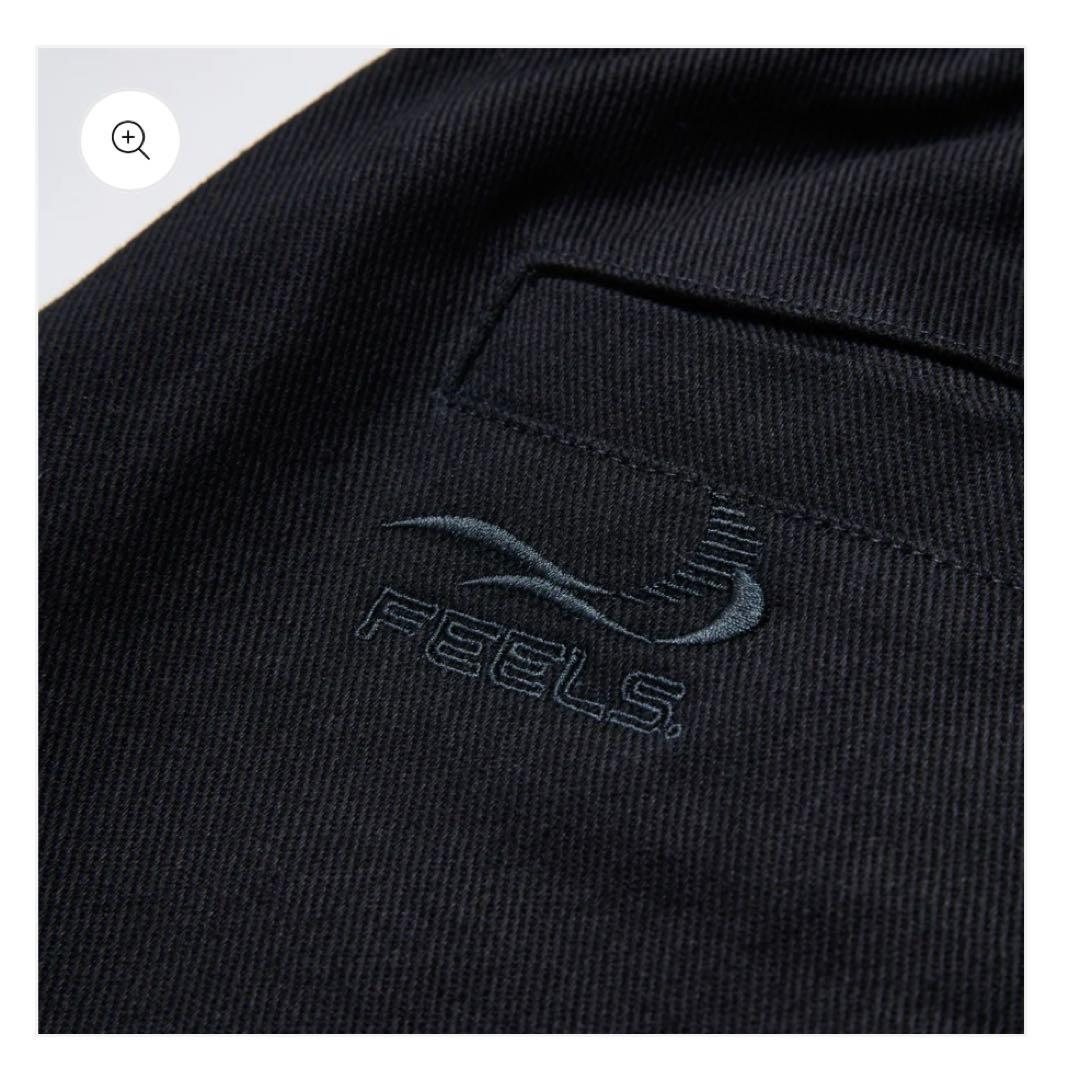 パンツ FEELS WIDE TUCKED TROUSERS BLACK