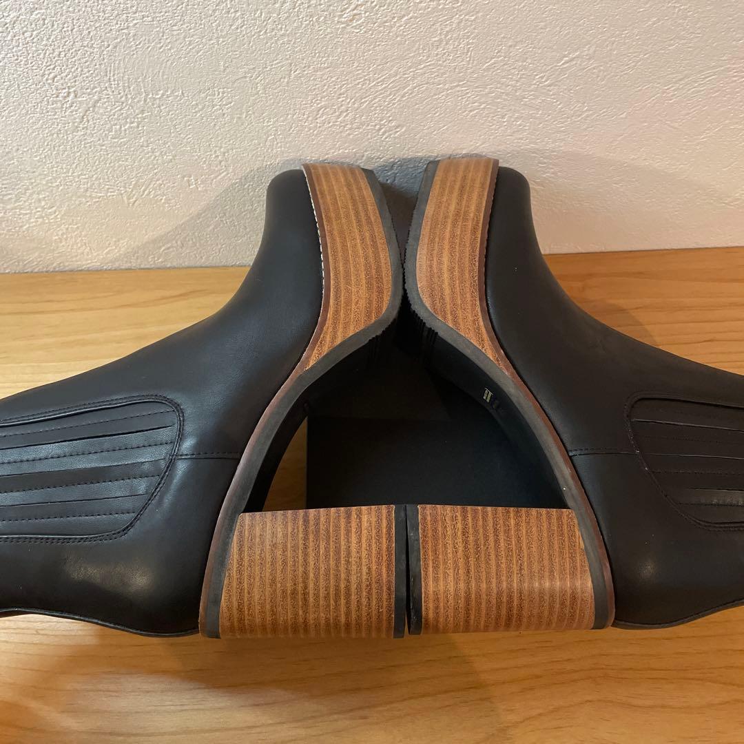 【美品】あしながおじさん サイドゴアブーツ 厚底 本革 レザー 1310117