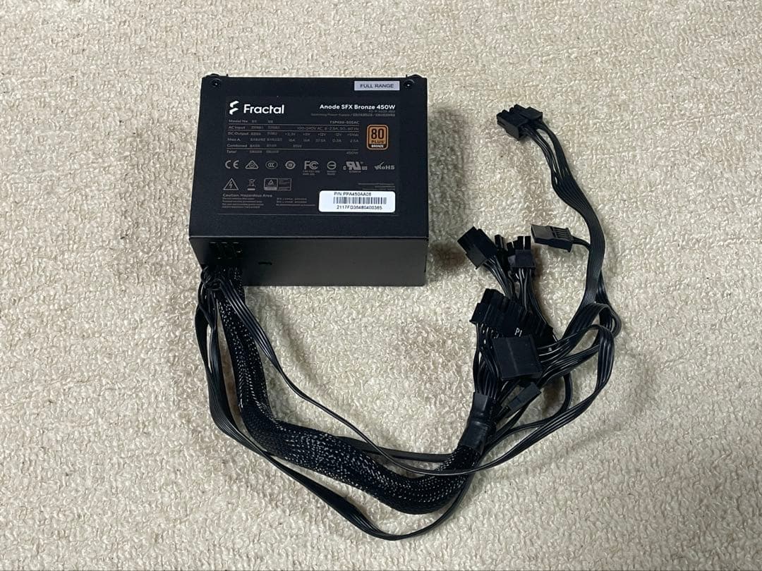 Fractal design Anode SFX 450W 電源ユニット