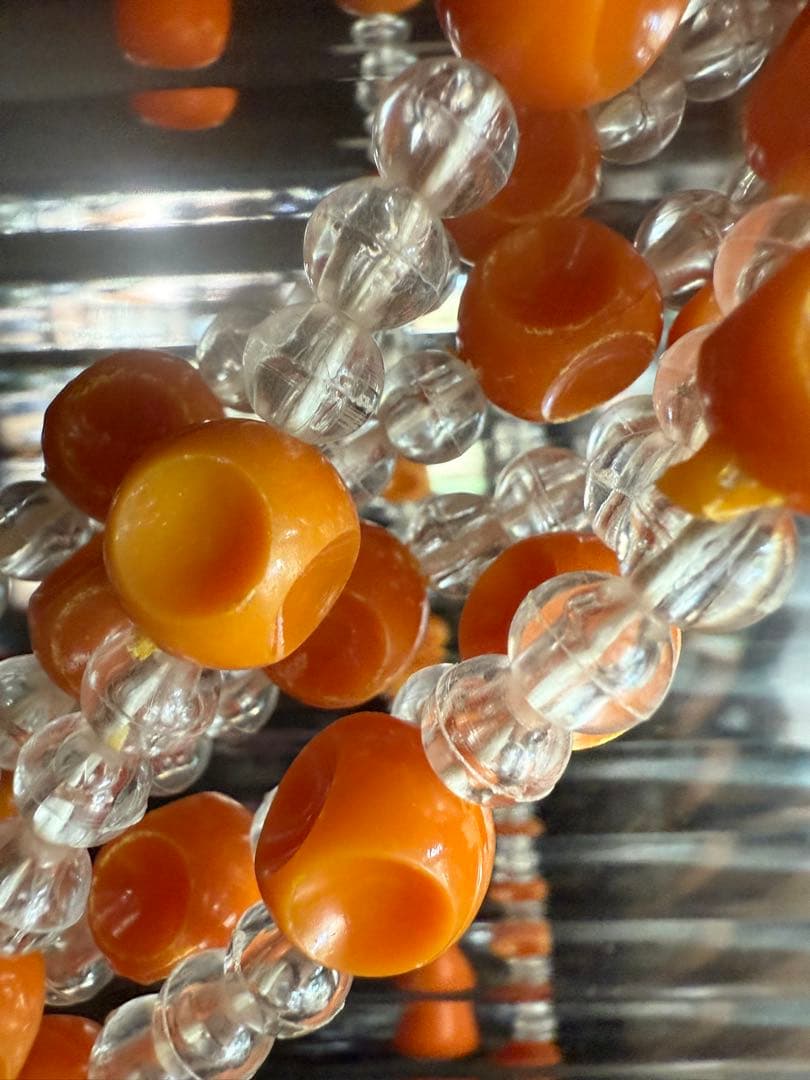 昭和レトロ　珠のれん　ビーズのれん　キッチン　インテリア雑貨