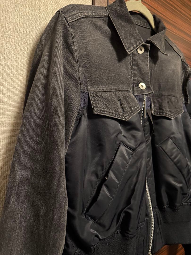 sacai ドッキングデニムジャケット
