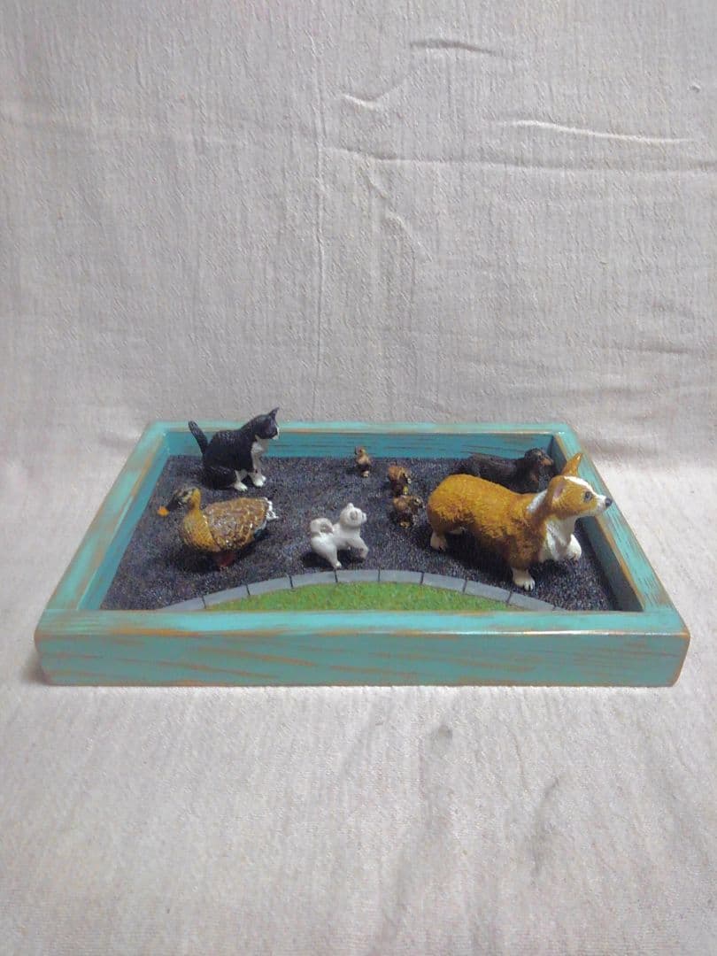 木彫りのコーギー（制作中）