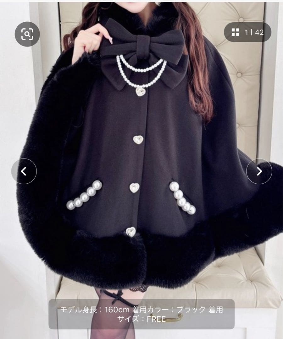 MARS ポンチョ 黒