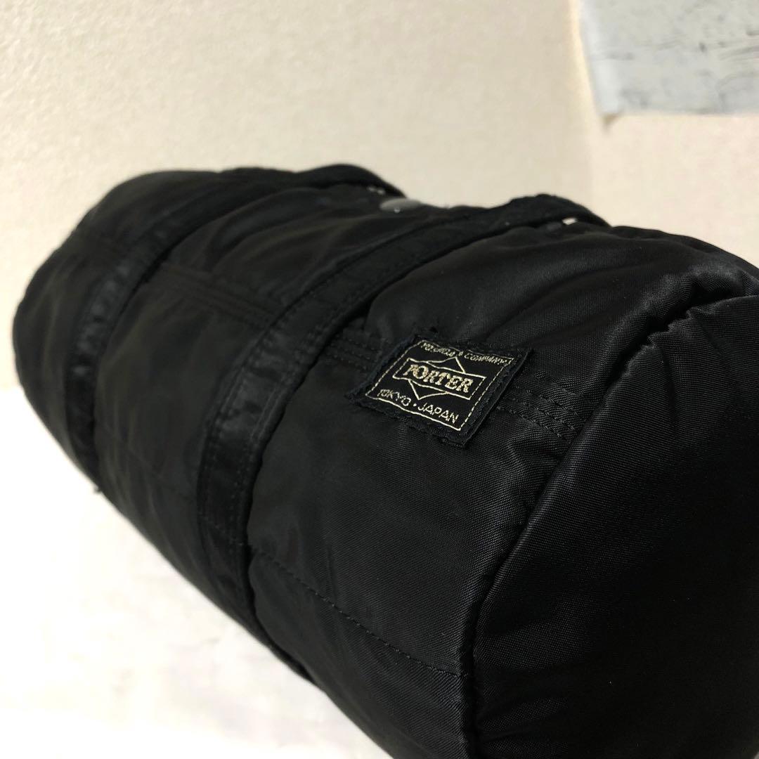 超美品✨人気 ポーター タンカー ミニボストンバッグ ドラム Sサイズ ブラック
