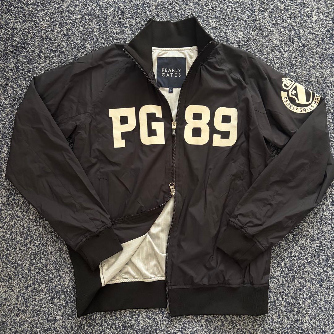 パーリーゲイツ　蓄熱　ブルゾン　ジャケット　アウター　ゴルフウェア　ブラック　0