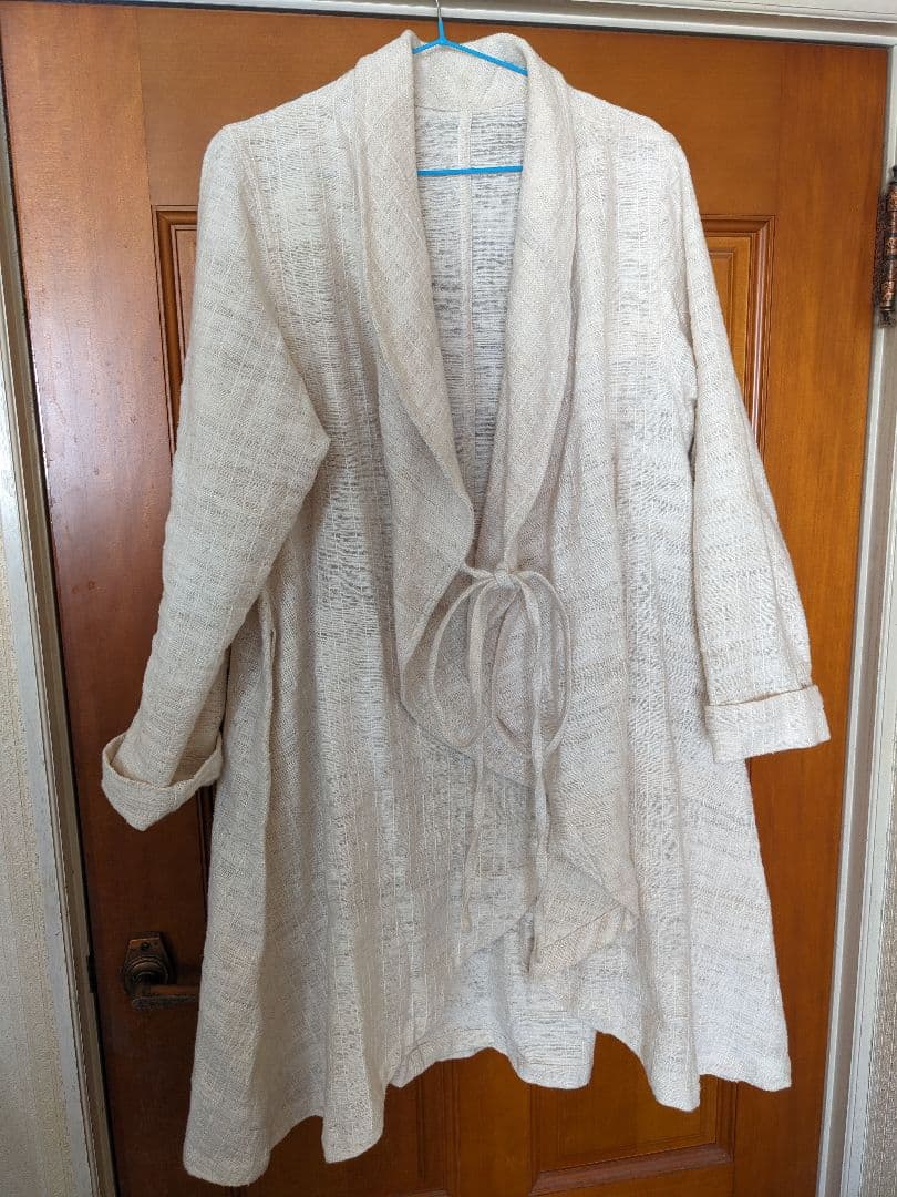 うさと　usaato アイボリー ロングカーディガン
