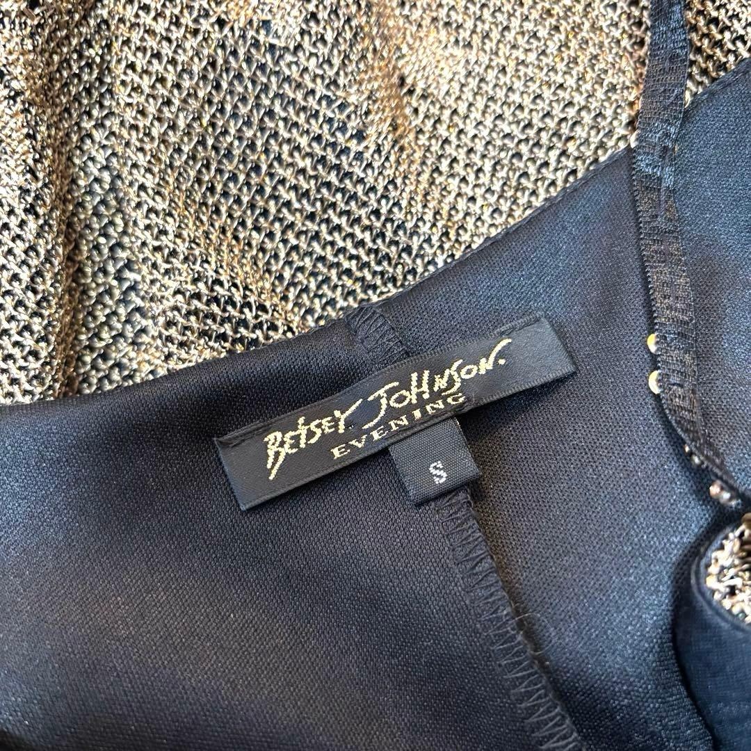 【BETSEY JOHNSON】キャミロングワンピース ドレス S 光沢きれいめ