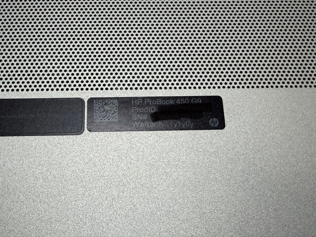 HP ProBook 450 G9 7H152PA#ABJ 東京生産モデル